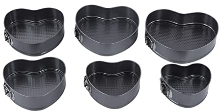 Xcello Molde Desmontable En Forma De Corazón, Juego De Moldes Antiadherentes En Forma De Corazón, Crea Pasteles Perfectos Con Facilidad