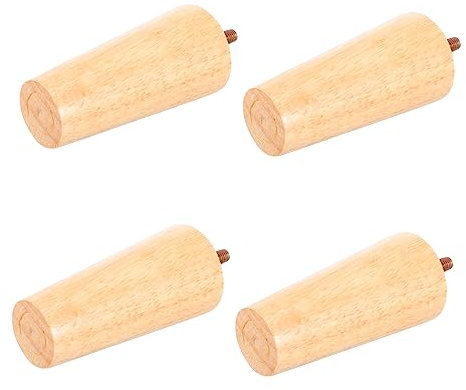 Veemoon 4pièces Meubles Massif De Style pour Table Basse Et Mobilier Lattes Coniques avec Patins De pour Sol