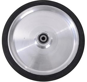 Generic Rueda de contacto de goma suave de 12 pulgadas de diámetro, amoladora de correa, rueda de goma suave, con rodamientos RMS4-2RS