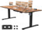 JUMMICO Höhenverstellbarer Schreibtisch mit USB-Ladeanschluss,Schreibtisch Höhenverstellbar Elektrisch, Steh-Sitz Tisch Stehpult Verstellbarer Computertisch,Standing Desk, 200 x 80 cm, Braun