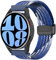 Astorgos Cinturino Intrecciato Compatibile con Samsung Galaxy Watch 7 FE 6 5 4 40mm 44mm/6 Classic 43mm 47mm/5 Pro 45mm/4 Classic 42mm 46mm/3 41mm/Active 2, 20mm Cinturino Elastico, Blu Colorato
