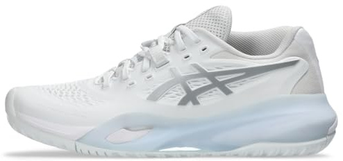 ASICS Women's Gel-Resolution X Tennis Shoes, 7.5, White/Pure Silver
