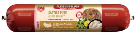 Fleischeslust Saftige Pute mit körnigem Frischkäse & Erbse Wurst (1 x 800 Gramm)