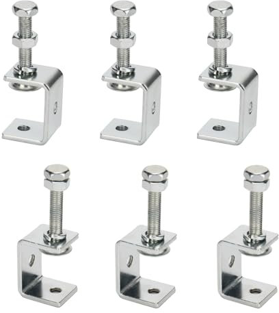 6 Pezzi Morsetto a C - 30mm Morsetti per Morsetti a c Inossidabile 304 Morsetti da Falegname Morsetto a Vite Morsetto di Fissaggio Per Lavorazione Legno DIY,Saldatura (C - 30mm)