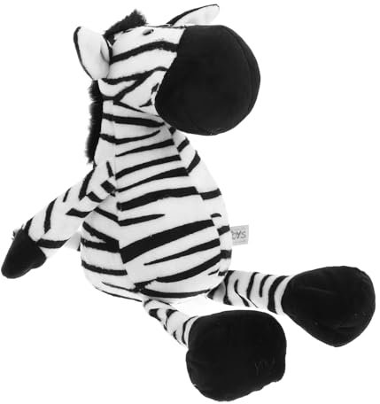 ERINGOGO Lustiges Zebra Plüschspielzeug Weiches Und Bequemes Kuscheltier Als Kinderzimmer Dekoration Für Kreative Spielstunden Waschbar Und Langlebig