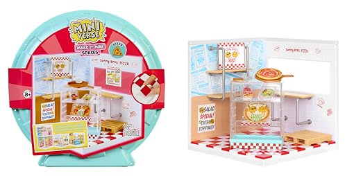 MGA's Miniverse Make It Mini Spaces Pizza Shop - Inklusive 1 Packung, BAU-Set, DIY, Bastelei, Für Sammler & Kinder ab 8 Jahren, Nicht ESSBAR