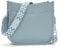 RQJZ Umhängetasche damen mittelgroß bags for women damen-schultertaschen damenhandtasche mit Breitem Gurt & Mehreren Fächern für den Alltag Blau