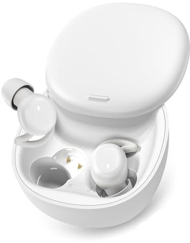 Damipow Bluetooth Sleep Headphones, Noise Cancelling Earphones for Side Sleepers, Comfortable Sleep Earbuds Wireless with Power Indicator for Sleeping, Sport