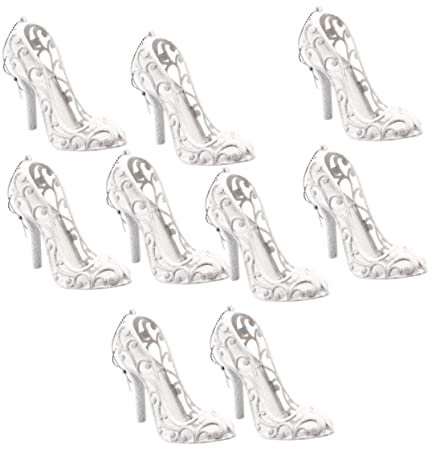 ORFOFE 9stücke Teilige Weihnachtsbaum-aufhänger High-Heels-Design Weihnachtsmotiv-aufhänger Für Bastelarbeiten Und Dekoration
