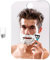 Tyqour Miroir de douche de voyage - 13 x 17 cm - Miroir de maquillage pour la douche - Miroir de douche sans cadre incassable - Avec 1 crochet adhésif