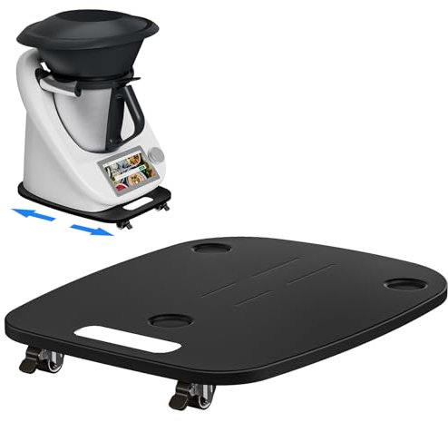 ZDDLOINP Tabla Deslizante para Thermomix Tm5 Tm6, Tabla Thermomix con Ruedas Y patas de Goma amortiguadoras, Accesorios Thermomix Tm6, Base Thermomix