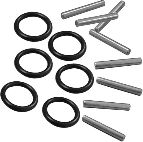 30 Pcs Replacement Pin and O-Ring,Black 4mm Impact Ring and 3x25mm Socket Pins for 1/2 Impact Socket Scaffolders for Impact Socket Scaffolders, Impact Wrench, Pressure Washer