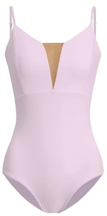 ZYXWVU Body Danza Classica Donna Body Ginnastica Artistica con Spalline, C12-Rosa,S