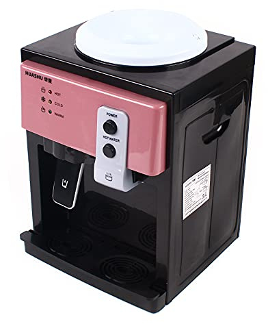 Heiß-und Kalt-Wasserspender,Elektrischer Kaltwasserspender,Auto Temperaturregelung,Desktop-Flaschen-Wasserspender,für 4,5-18,9-Liter-Eimer Wasser,für Hause Büro Schlafzimmer Wohnzimmer,Rosa