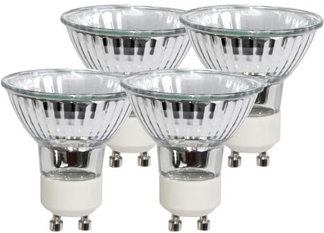 NCC-Licht 4 x Halogen Leuchtmittel Reflektor Halogenlampe GU10 20W 230V warmweiß dimmbar 35° flood 20 Watt