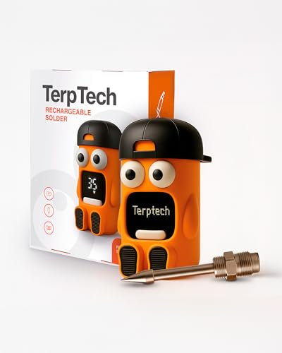 TerpTech Rechargeable Digital Soldering Iron, Smart Cordless Mini Solder, Portable Soldering Iron with Digital Display.