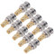 Mumusuki 10 Pezzi Maschio Maschio a Bnc Connettore RF con Materiale OFC per Scanner per Ricevitori Hotspot GPS