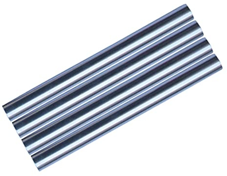 MALSSE Zelt-Reparaturrohr aus Aluminiumlegierung, Einzelstab, Reparaturrohr für Camping, Vorzelt, Zubehör, Zeltstange, 4 Stück