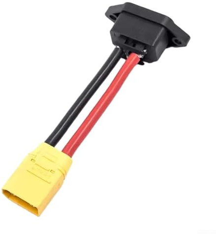 Ladebuchse Kabel für Elektroroller für XT90 auf AC-Stecker mit gelötetem Kupferdraht für E-Bike-Akku 36V 48V 72V Kompatibilität (70MM)