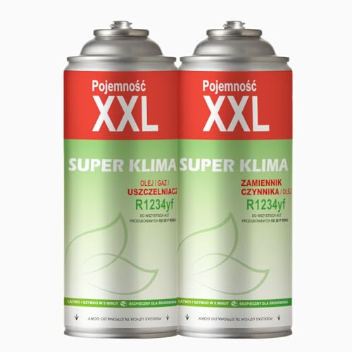SUPER KLIMA Combo gas R1234yf + gas R1234yf 3 en 1 tapa fugas aire acondicionado coche