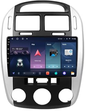 Coche Android Radio para Kia Cerato 2004-2008 9 Inches Android 15 Carplay Radio Coche Bluetooth Steering Wheel Controls para, 4Core 2G+32G