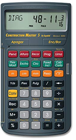 Calculated Industries 4054 Construction Master 5 en Espanol Calculator