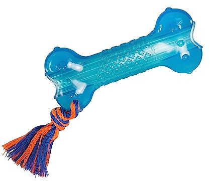 Petstages Orka Bone - Kauspielzeug für Hunde - Leckerlispender - Royalblau