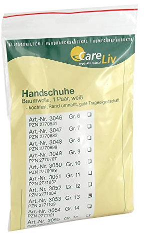 Handschuhe Baumwolle Größe 13