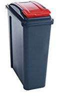 Vfm Recycling Bin 25 Ltr Red 384285 Pk1