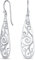 Orecchini A Goccia A Goccia Lunghi Con Design A Vortice In Filigrana Di Boho Balinese Per Adolescente In Argento 925 Con Gancio Da Pesce