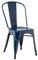 SKLUM Chaise empilable LIX Bleu Marin Salle à Manger Cuisine Style Industriel Finition Gloss