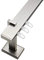 Stylelex Tetra Edelstahl-Optik 1-läufig - Träger 13,5cm - Rechteckig - 160cm - Endkappe