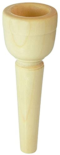 Lechgold MUA22 Mundstück für Alphorn 22 mm (aus Ahorn, Kesselweite: 22 mm, Kesseltiefe: 25 mm, Durchgangsbohrung: 5,5 mm)