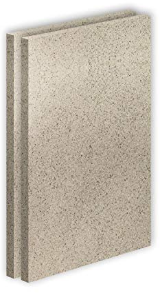 Vermiculite Platte Schamott-Ersatz SF600 Kaminofenauskleidung (2er-Pack, 25mm 400x600mm)