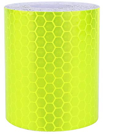 Scotchlite Tape, Reflektorband Klebeband, Gelb Grün Reflektierendes Sicherheitsband Gefahrenwarnung Notfahrzeug Markierungsband Warnbandrolle für LKW, Anhänger, Autos,
