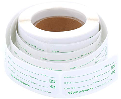 YMWALK 300 pezzi di etichette per alimenti congelatore, etichette adesive autoadesive per data 5x2,5 cm, adesivo rimovibile per alimenti per ristorante domestico