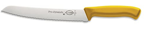 F. DICK ProDynamic Brotmesser gelb (Klingenlänge 21 cm, Küchenmesser, Klinge X55CrMo14 Stahl, Härte 56°, Messer) 85039212-02