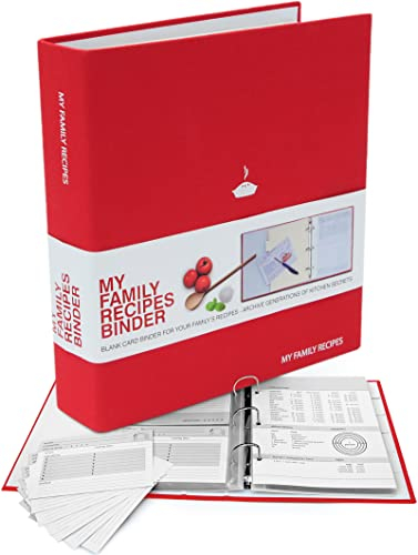 Suck UK | Rezeptbuch-Ringbuchhalter | Feinschmecker Küchengeräte & Gadgets | Gebundenes Rezeptbuch für eigene Rezepte | Erstellen Sie Ihren eigenen Ordner für Rezepthefte | Backgeschenke