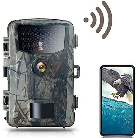 ZHUTA Wildkamera HD 4K 48MP Wildtierkamera mit Bewegungsmelder Nachtsicht 42 IR-LEDs Wasserdicht Jagdkamera mit 3 Sensoren IP66 Wasserdicht, Wildlife Camera für Jagdspiele und Wildbeobachtung