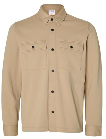 SELECTED HOMME Herren SLHJACKIE Sweat Jacket NOOS 16085115, Incense, XL