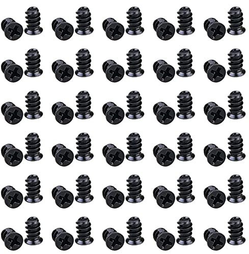 100 Pcs M5 x10 Computer Cooling Fan Mount Screws Black Case Fan Screws Computer PC Case Cooling Fan Mount Screws for Computer