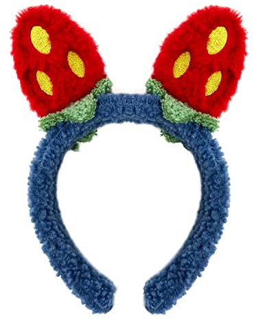 Oblique Unique® Erdbeer Haarreifen Süße Plüsch Erdbeeren Rosa Blau Haarreif für Fasching Karneval Motto Party Kostüm Accessoire (Blau)