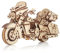 EWA Eco-Wood-Art 3D Puzzle Motorrad 3D Holzpuzzle mit Aufziehmechanismus, Gummirädern und beweglichen Teilen 273 Teile DIY Motorrad 3D Puzzle Erwachsene & Jugendliche ab 14 Jahren