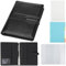 Yarotm Ringbuch A5 Nachfüllbar - PU Leder Notizbuch Kariert 5mm Papier A5 Ringbuch - Notizbuch A5 6 Ringe Loseblatt Binder Tagebuch 160 Seiten - 17.5x23cm Schwarz Notizbuch Organizer