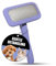 TAURO PROLINE - Brush Rectangular M | Hochwertige Bürste für Hunde und Katzen mit sanftem, flexiblen Kissen und ergonomischem Design. | Inhalt: 1x Fellbürste in Lila, Maße: Rechteckig, 9 x 17 cm