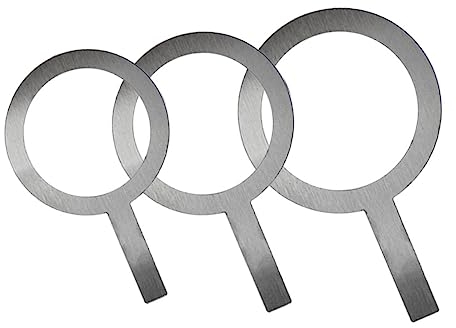 ABOOFAN Metal Cup Circle 3pcs Coffee Mug Ring Heatproof Tea Cup Gasket Stainless Steel Cup Rim Cover for Baking