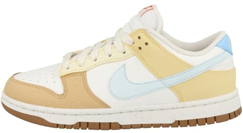 NIKE Herren Dunk Low Sneaker, White Glacier Blue, 40.5 EU