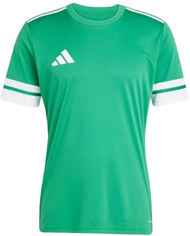adidas Men's SQUADRA25 Jersey Short Sleeve, Team Green/White, S