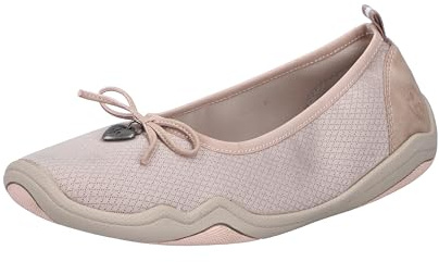 Rieker 45250, Ballerina Donna, Colore: Rosa, 38 EU