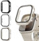 Lovmunia 3-Stück Schutzhülle mit Displayschutzfolie Kompatibel mit Apple Watch 10 42mm, Rundum Ultradünne Hard Gehäuse Eingebaut Kratzfest Gehärtetes Glas Schutzfolie für iWatch 10 42mm
